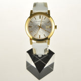 Burberry The City White Dial White Leather Strap Watch for Women - BU9015 Buy Now By Burberry