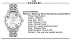 Coach Delancey White Dial Silver Steel Strap Watch for Women - 14502810 Buy Now By Coach