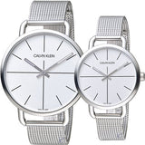 Calvin Klein Even Quartz White Dial Silver Steel Strap Watch for Women - K7B21126 Buy Now By Calvin Klein