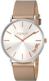 Coach Perry Silver Dial Light Brown Leather Strap Watch for Women - 14503119 Buy Now By Coach