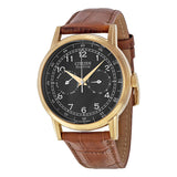 Citizen Eco Drive Multi Function Day & Date Black Dial Brown Leather Strap Watch For Men - AO9003-08E Buy Now By Citizen