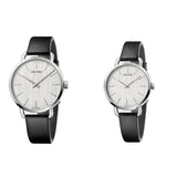 Calvin Klein Even White Dial Black Leather Strap Watch for Women - K7B211C6 Buy Now By Calvin Klein