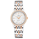 Omega De Ville Prestige Quartz Diamonds Silver Dial Two Tone Steel Strap Watch for Women - 424.25.27.60.52.001 Buy Now By Omega