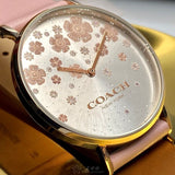 Coach Perry Silver Dial Pink Leather Strap Watch For Women - 14503325 Buy Now By Coach