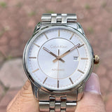 Calvin Klein Infinity Silver Dial Silver Steel Strap Watch for Men - K5S34B46 Buy Now By Calvin Klein