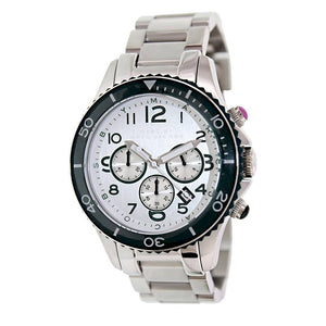 Marc Jacobs Rock Chronograph Silver Dial Silver Steel Strap Watch for Men - MBM5029 Buy Now By Marc Jacobs