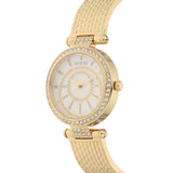 Guess Muse Crystals White Dial Rose Gold Steel Strap Watch For Women - W1008L2 Buy Now By Guess