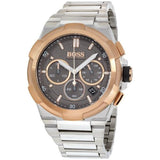 Hugo Boss Supernova Grey Dial Silver Steel Strap Watch for Men - 1513362 Buy Now By Hugo Boss