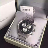 Calvin Klein City Chronograph Black Dial Silver Steel Strap Watch for Men - K2G2714X Buy Now By Calvin Klein