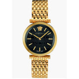 Versace V-Twist Black Dial Gold Mesh Bracelet Watch for Women - VELS00819 Buy Now By Versace