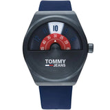Tommy Hilfiger Monogram Pop Quartz Blue Dial Blue Silicone Strap Watch For Men - 1791775 Buy Now By Tommy Hilfiger