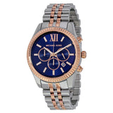 Michael Kors Lexington Blue Dial Two Tone Steel Strap Watch for Men - MK8412 Buy Now By Michael Kors
