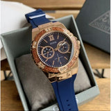 Guess Limelight Blue Dial Blue Silicone Strap Watch For Women - W1053L1 Buy Now By Guess