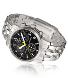 Tissot T Sport PRC200 Chronograph Black Dial Silver Steel Strap Watch for Men - T17.1.586.52 Buy Now By Tissot