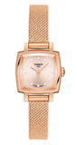 Tissot Lovely Square Lady Quartz Rose Gold Dial Rose Gold Mesh Bracelet Watch For Women - T058.109.33.456.00 Buy Now By Tissot