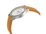 Calvin Klein City Silver Dial Orange Leather Strap Watch for Women - K2G231G6 Buy Now By Calvin Klein