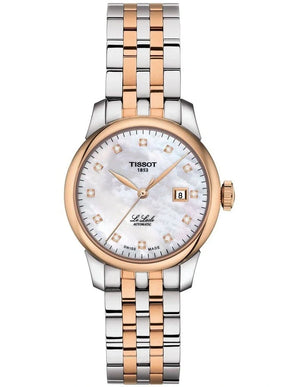 Tissot Le Locle Automatic Lady Mother of Pearl Dial Two Tone Steel Strap Watch For Women - T006.207.22.116.00 Buy Now By Tissot