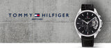 Tommy Hilfiger Baker Chronograph Black Dial Black Leather Strap Watch For Men - 1710449 Buy Now By Tommy Hilfiger