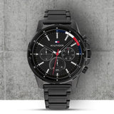 Tommy Hilfiger Mason Chronograph Black Dial Black Steel Strap Watch For Men - 1791935 Buy Now By Tommy Hilfiger