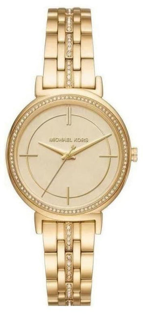 Michael Kors Cinthia Quartz Gold Dial Gold Steel Strap Watch For Women - MK3681 Buy Now By Michael Kors