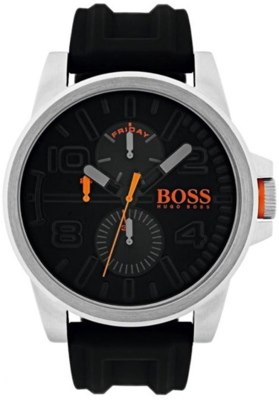 Hugo Boss Detroit Sport Quartz Black Dial Black Rubber Strap Watch for Men - 1550006 Buy Now By Hugo Boss