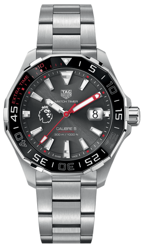 Tag Heuer Aquaracer Calibre 5 Premiere League Edition Black Dial Silver Stainless Steel Watch for Men - WAY201D.BA0927 Buy Now By Tag Heuer
