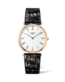 Longines La Grande Classique De Longines White Dial Black Leather Strap Watch for Women - L4.755.1.91.2 Buy Now By Longines