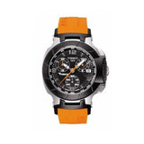 Tissot T Race Chronograph Black Dial Orange Rubber Strap Watch for Women - T048.217.27.057.00 Buy Now By Tissot