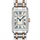Longines Dolcevita Diamonds White Dial Two Tone Steel Strap Watch for Women - L5.258.5.79.7 Buy Now By Longines