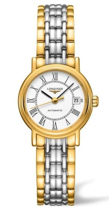 Longines Presence 25.5mm Automatic White Dial Two Tone Steel Strap Watch for Women - L4.321.2.11.7 Buy Now By Longines