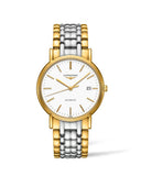 Longines Presence 38.5mm Automatic White Dial Two Tone Steel Strap Watch for Men - L4.921.2.12.7 Buy Now By Longines
