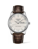Longines Master Collection Automatic 38.5mm Silver Diamond Dial Brown Leather Strap Watch for Men - L2.755.4.77.3 Buy Now By Longines
