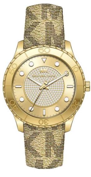 Michael Kors Runway Three Hand Quartz Gold Dial Brown Leather Strap Watch For Women - MK6999 Buy Now By Michael Kors