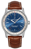 Breitling Navitimer Automatic 38mm Blue Dial Brown Leather Strap Mens Watch - A17325211C1P2 Buy Now By Breitling