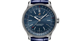 Breitling Navitimer Automatic 35 Blue Dial Blue Leather Strap Watch for Men - A17395161C1P1 Buy Now By Breitling