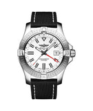 Breitling Avenger Automatic GMT 43 White Dial Black Nylon Strap Watch for Men - A32397101A1X1 Buy Now By Breitling