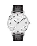Tissot Everytime Large White Dial Black Leather Strap Watch For Men - T109.610.16.032.00 Buy Now By Tissot