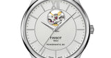 Tissot T Classic Tradition Powermatic 80 Open Heart Silver Dial Brown Leather Strap Watch for Men - T063.907.16.038.00 Buy Now By Tissot