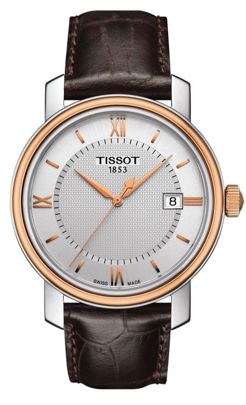 Tissot Bridgeport Lady White Dial Brown Leather Strap Watch For Women - T097.010.26.118.00 Buy Now By Tissot