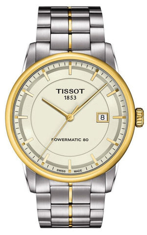 Tissot Luxury Powermatic 80 Gold Dial Silver Steel Strap Watch For Men - T086.407.22.261.00 Buy Now By Tissot