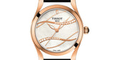 Tissot T Wave Diamond Mother of Pearl Dial Black Leather Strap Watch For Women - T112.210.36.111.00 Buy Now By Tissot