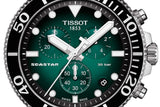 Tissot Seastar 1000 Chronograph Green Dial Silver Mesh Bracelet Watch For Men - T120.417.11.091.00 Buy Now By Tissot