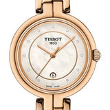 Tissot T Lady Flamingo Mother of Pearl Dial Rose Gold Steel Strap Watch For Women - T094.210.33.116.02 Buy Now By Tissot