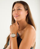 Michael Kors Camille Chronograph White Dial Rose Gold Steel Strap Watch For Women - MK7271 Buy Now By Michael Kors