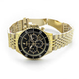 Michael Kors Bayville Chronograph Black Dial Gold Steel Strap Watch For Men - MK8726 Buy Now By Michael Kors