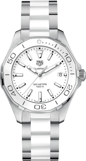 Tag Heuer Aquaracer Quartz White Dial Two Tone Steel Strap Watch Women - WAY131B.BA0914 Buy Now By Tag Heuer
