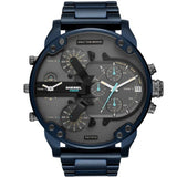 Diesel Daddy 2.0 Chronograph Grey Dial Blue Steel Strap Watch For Men - DZ7414 Buy Now By Diesel