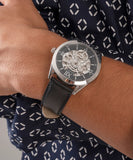 Guess Tailor Multifunction Black Dial Black Leather Strap Watch for Men - GW0389G1 Buy Now By Guess