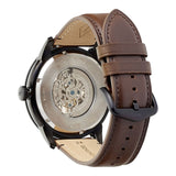Fossil Townsman Automatic Black Dial Brown Leather Strap Watch for Men - ME3155 Buy Now By Fossil