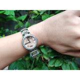 Fossil Virginia Rose Gold Dial Two Tone Steel Strap Watch for Women - ES3405 Buy Now By Fossil